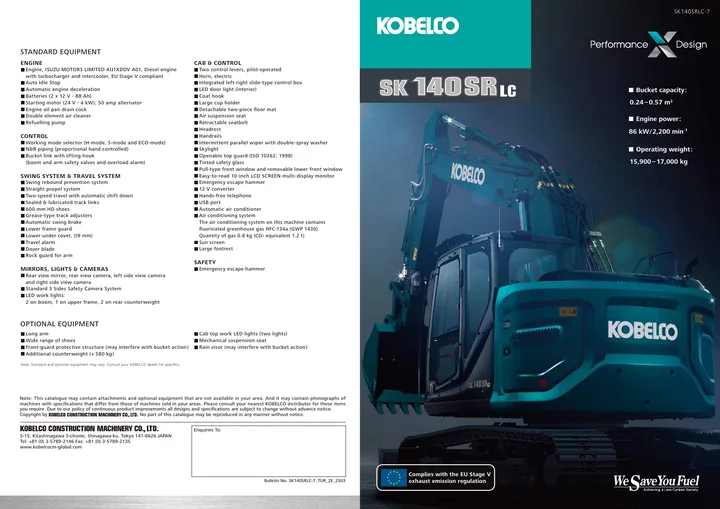 Kobelco SK140SRLC-7 设备手册外胶层