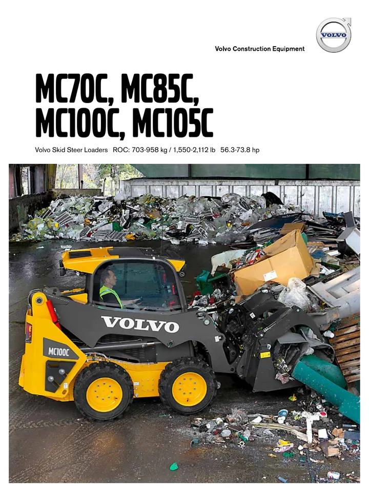 Volvo MC100C machine manual cover: Volvo MC100C Product brochure