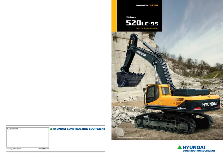 Hyundai R520LC-9S machine manual cover: Hyundai R520LC-9S Product brochure