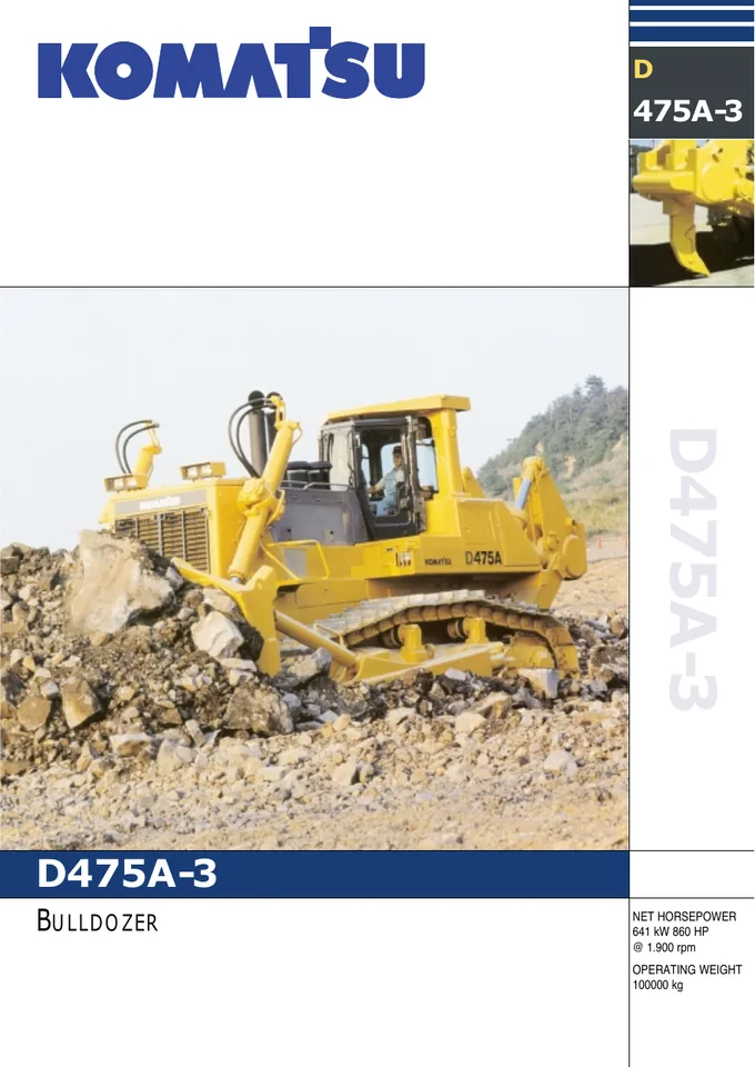 Komatsu D475A-3 machine manual cover: komatsu-d475a-3-6d6f02c65c49-product-brochure
