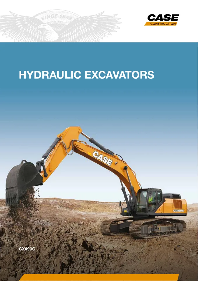 CASE CX490C machine manual cover