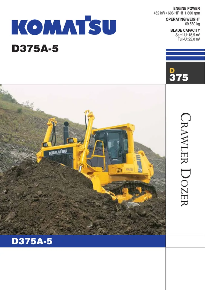 Komatsu D375A-5 machine manual cover: komatsu-d375a-5-61379e2ff114-product-brochure