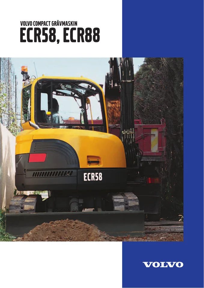 Volvo ECR88 machine manual cover: Volvo ECR88 Product brochure