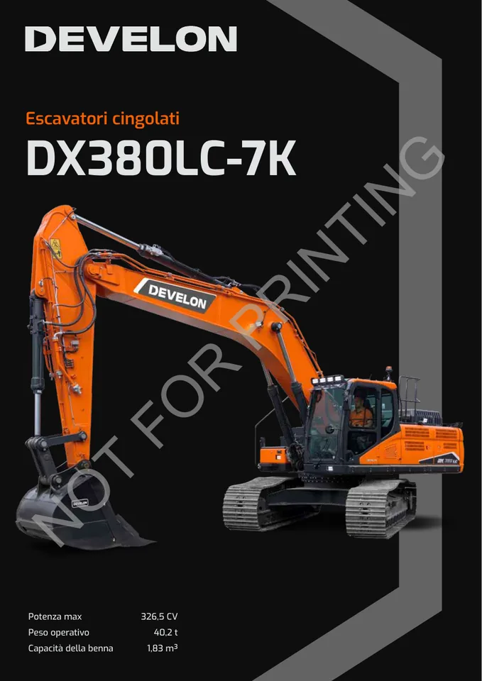 Doosan DX380LC-7K machine manual cover