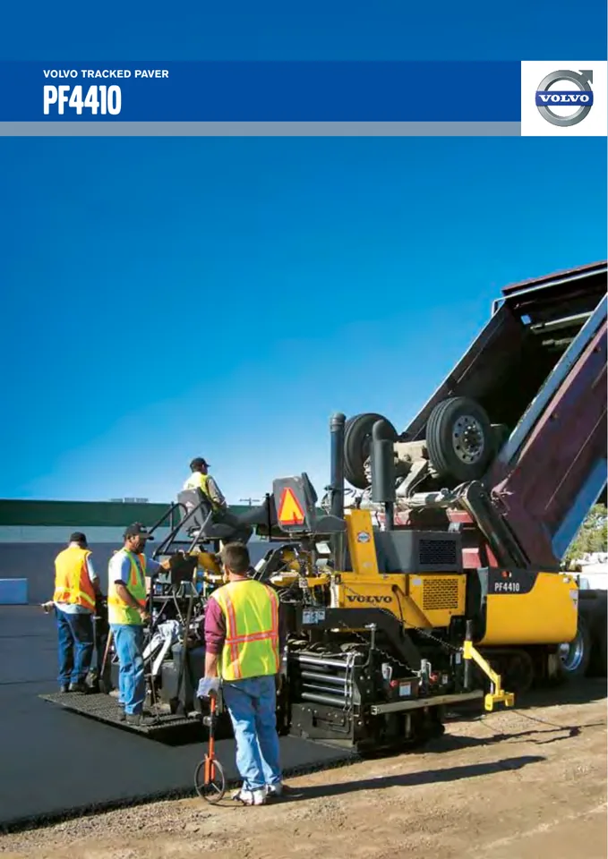Volvo PF4410 machine manual cover: Volvo PF4410 Product brochure