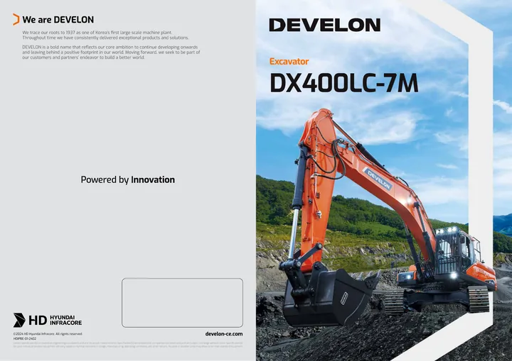 Doosan DX400LC-7M machine manual cover