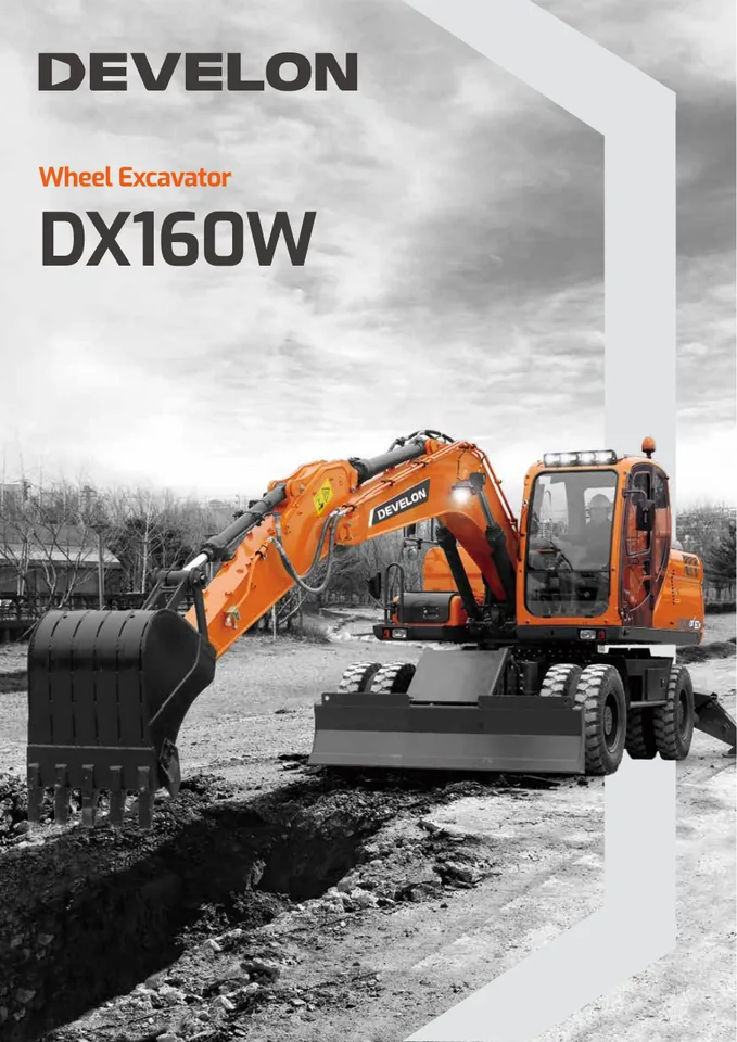 Doosan DX160W machine manual cover
