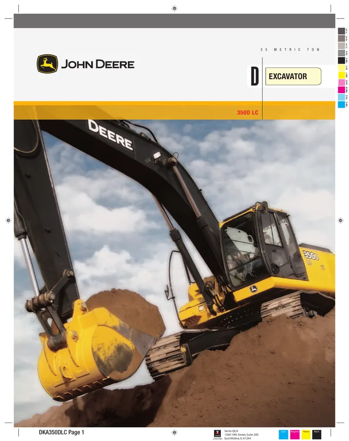 John Deere 350DLC machine manual cover: john-deere-350dlc-0875e0b45a-official-brochure