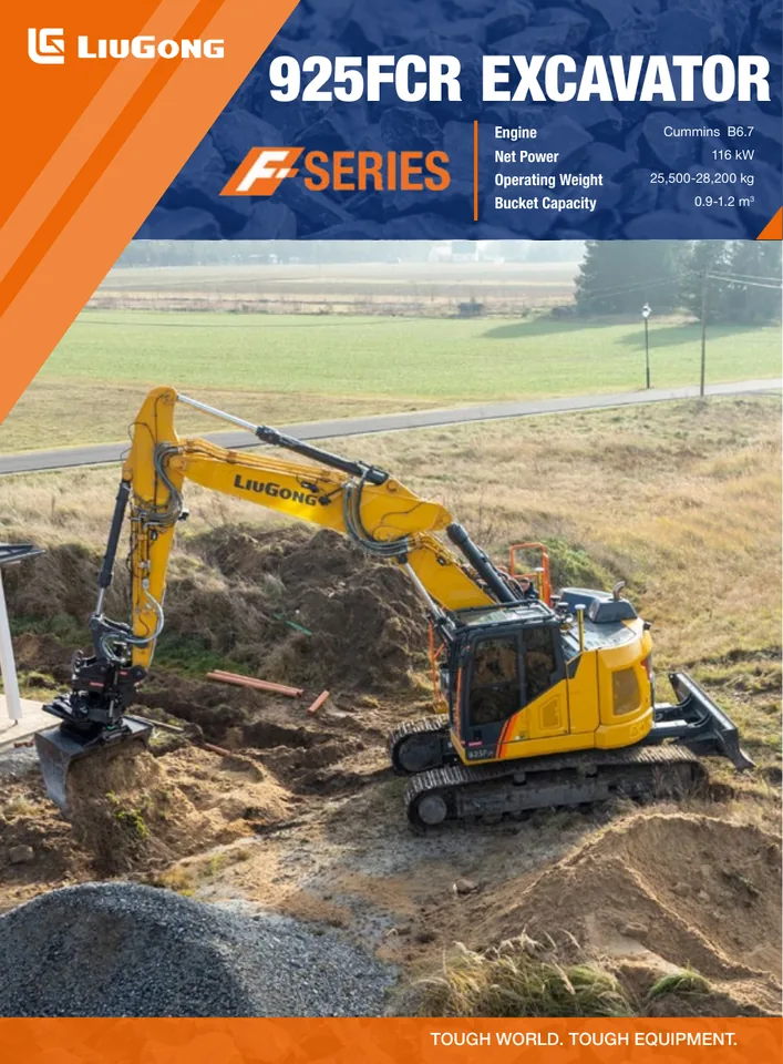 LiuGong 925FCR machine manual cover