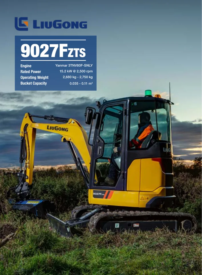 LiuGong 9027FZTS machine manual cover