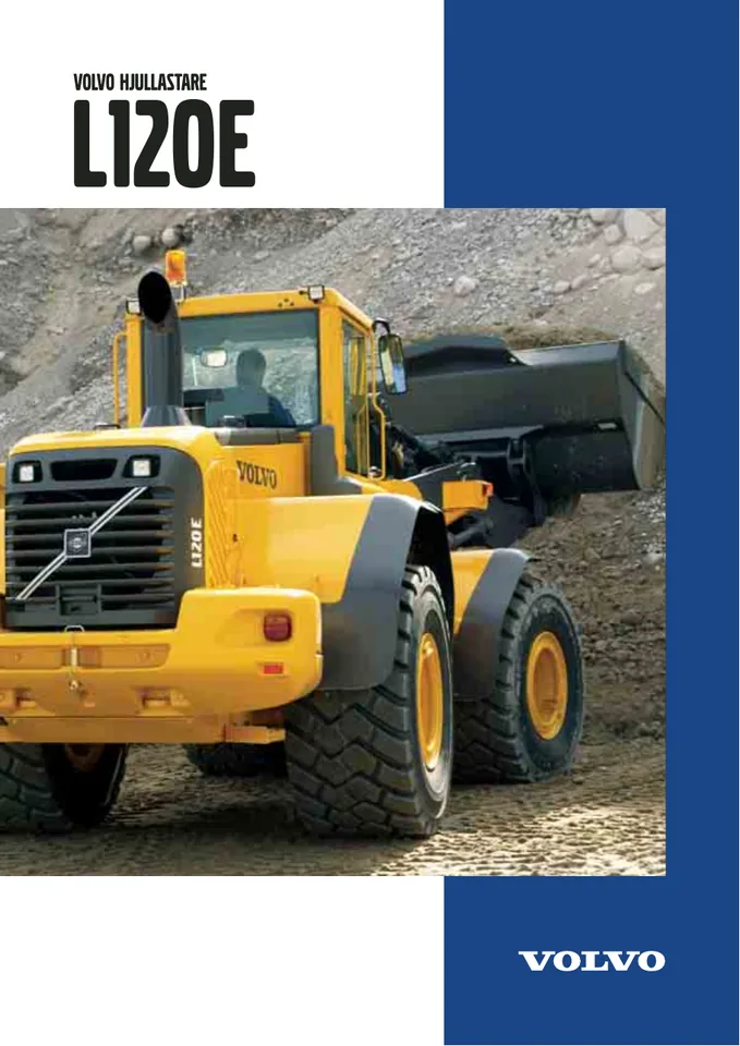 Volvo L120E machine manual cover: Volvo L120E Archived product document