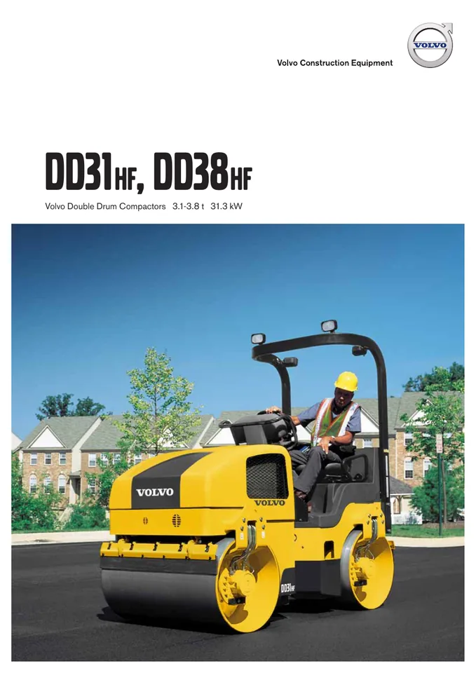 Volvo DD31HF machine manual cover: Volvo DD31HF Product brochure