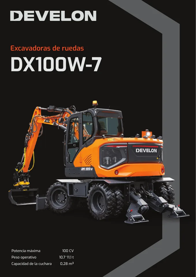 Doosan DX100W-7 machine manual cover