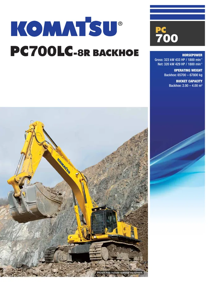 Komatsu PC700LC-8R machine manual cover