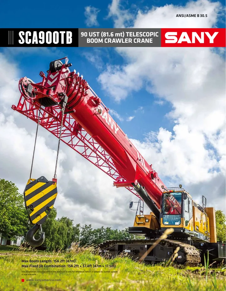 SANY SCA900TB 设备手册外胶层