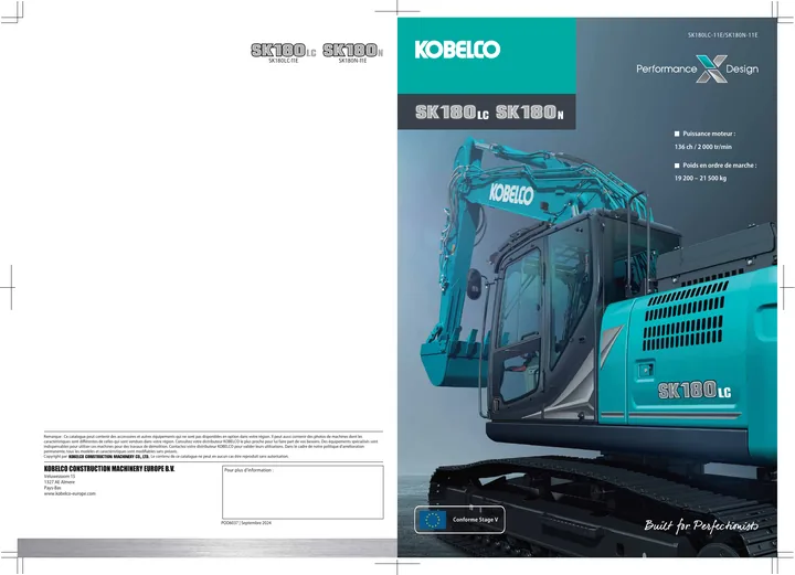 Kobelco SK180LC-11E · SK180N-11E 设备手册外胶层