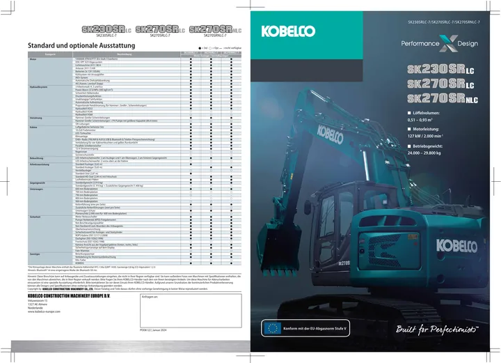 Kobelco SK230SRLC-7 · SK270SRLC-7 · SK270SRNLC-7 设备手册外胶层