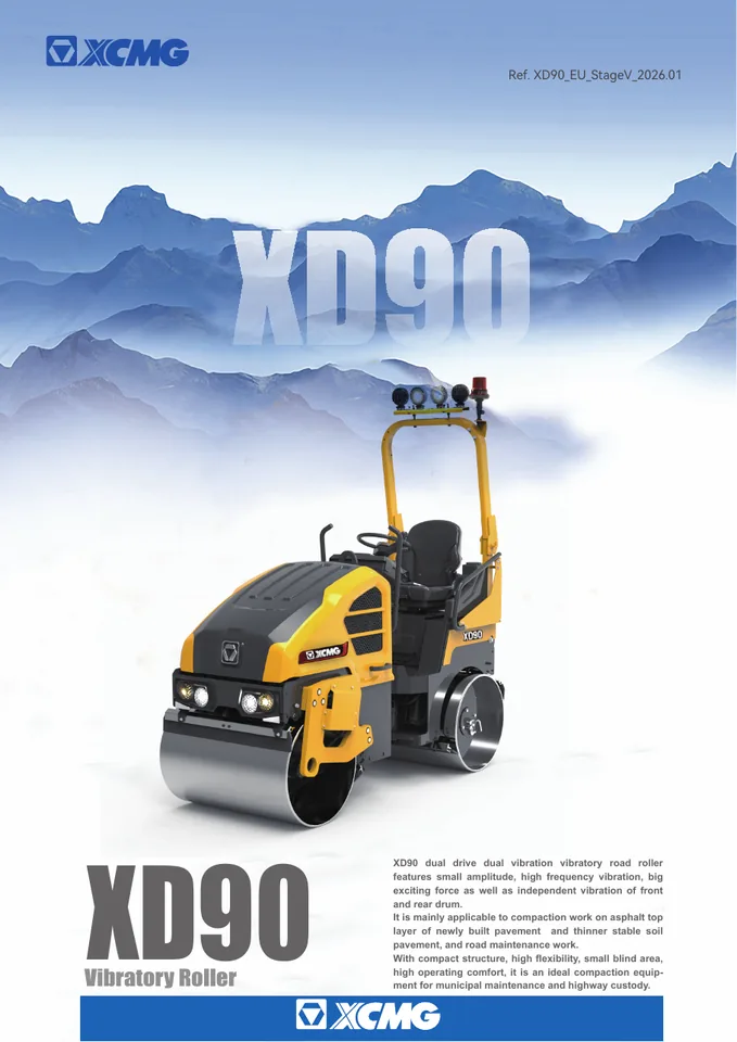 XCMG XD90 machine manual cover: xcmg-xd90-37ee6f01d3-official-literature