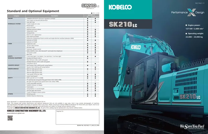 Kobelco SK210LC-11 设备手册外胶层