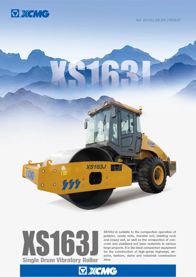 XCMG XS163J machine manual cover: xcmg-xs163j-5e7aff7563-official-literature