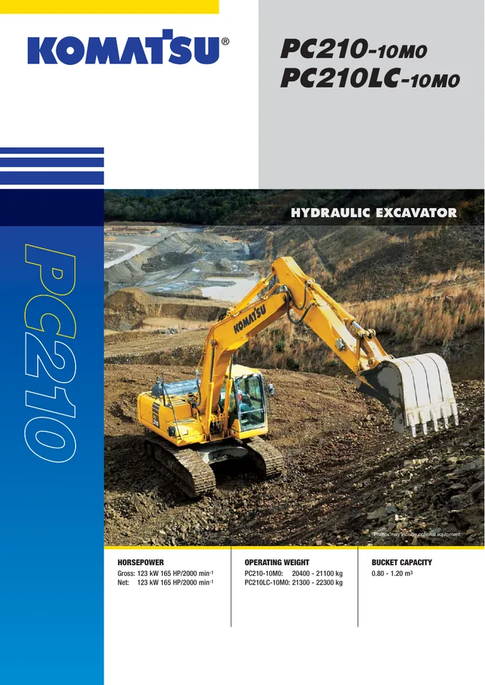Komatsu PC210-10M0 machine manual cover: pc210-10m0-8521b403fe