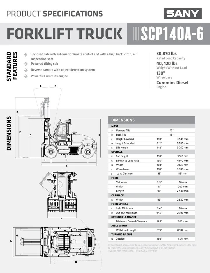 SANY SCP140A-6 设备手册外胶层