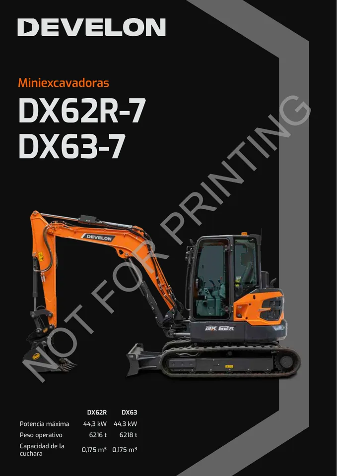 Doosan DX62R-7 · DX63-7 machine manual cover
