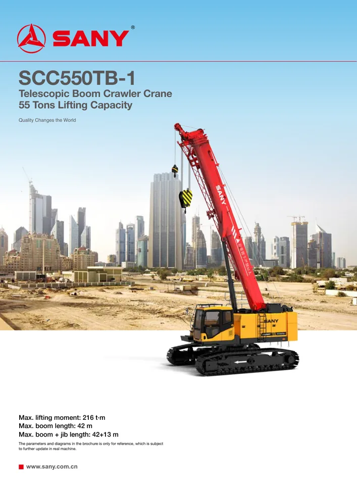 SANY SCC550TB-1 machine manual cover: sany-scc550tb-1-37f66162fe-product-brochure