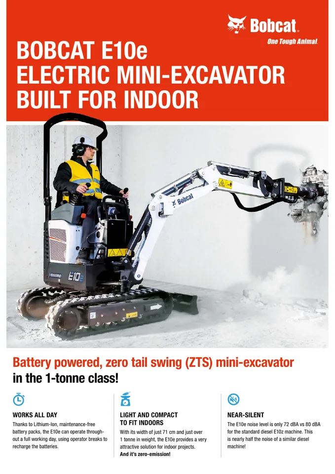 Bobcat E10E machine manual cover