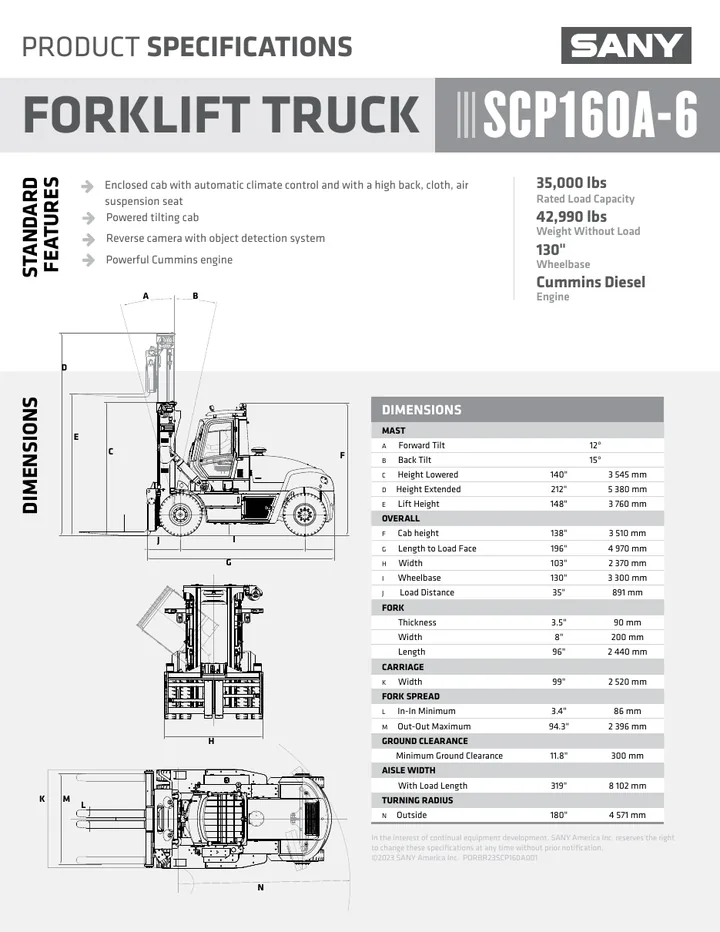 SANY SCP160A-6 设备手册外胶层