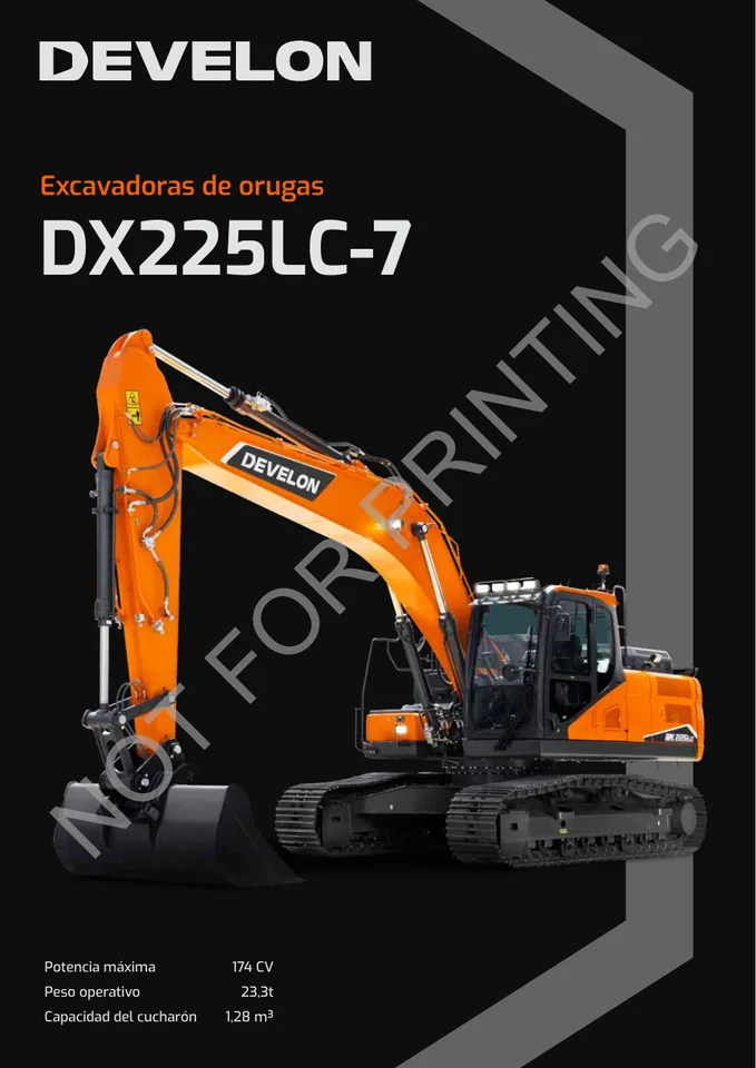 Doosan DX225LC-7 machine manual cover