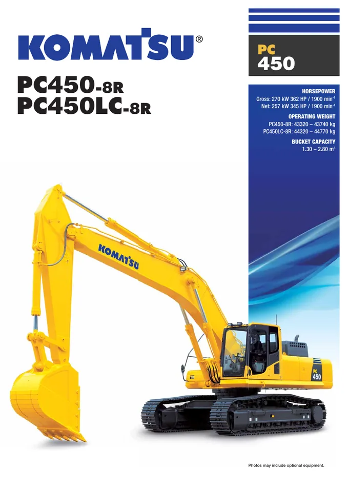Komatsu PC450-8R · PC450LC-8R 设备手册外胶层