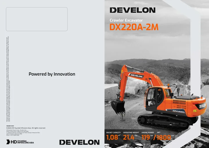 Doosan DX220A-2M machine manual cover