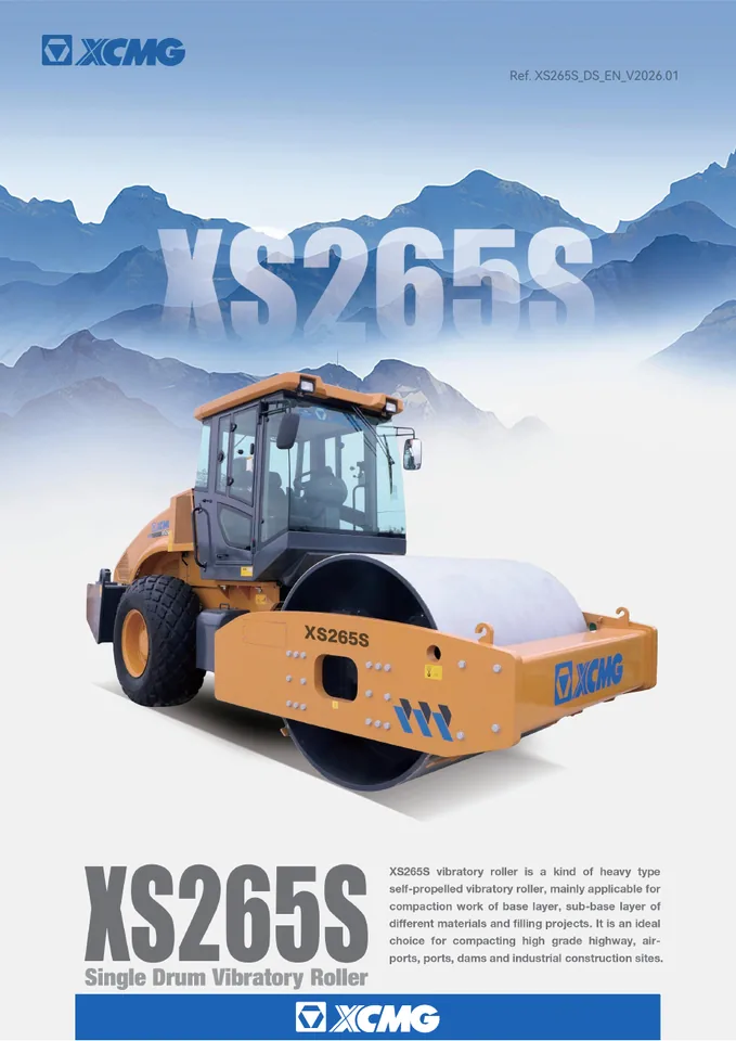 XCMG XS265S machine manual cover: xcmg-xs265s-f37bbfa1ad-official-literature