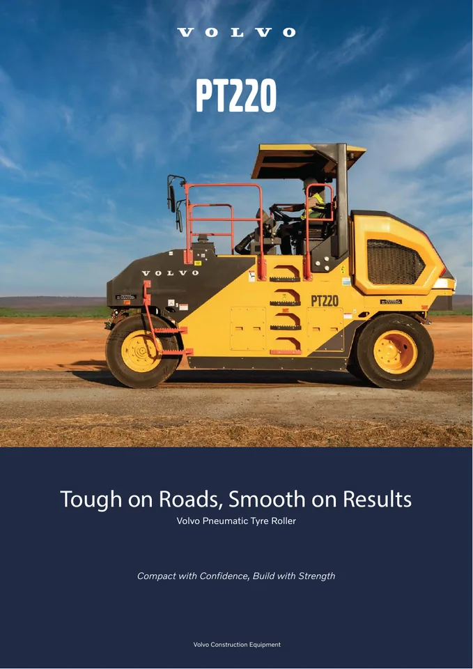 Volvo PT220 machine manual cover: Volvo PT220 Product brochure