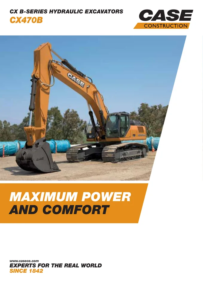 CASE CX470B machine manual cover