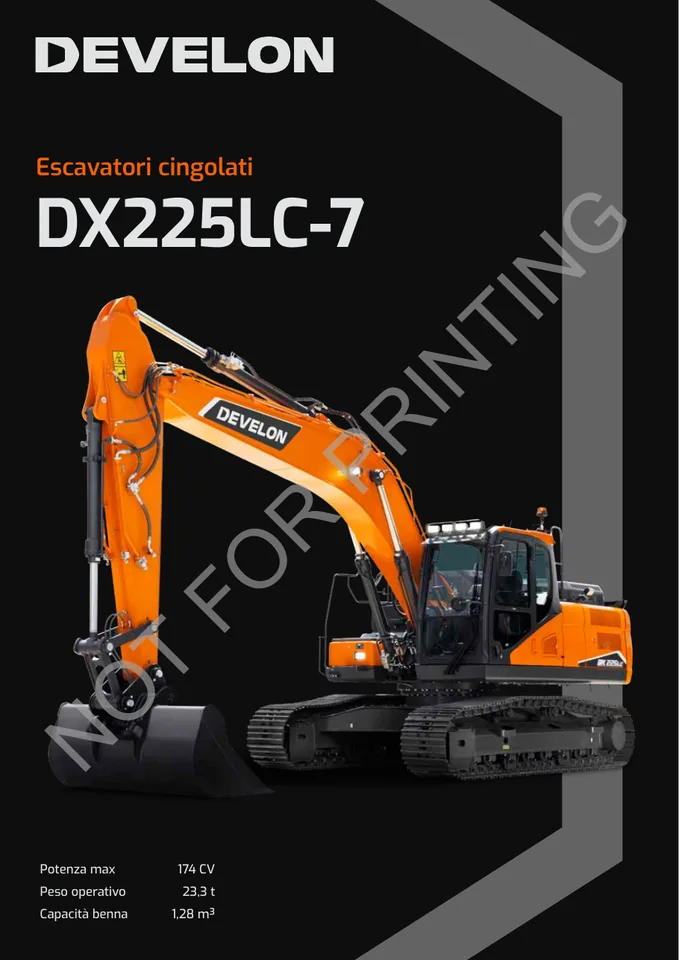 Doosan DX225LC-7 machine manual cover