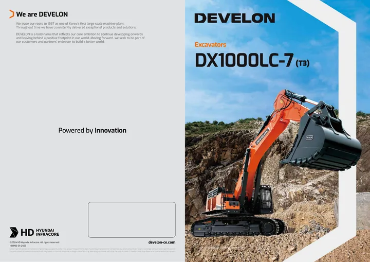 Doosan DX1000LC-7 machine manual cover