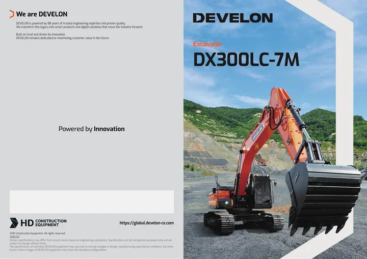 Doosan DX300LC-7M machine manual cover