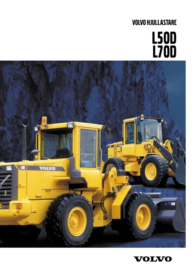 Volvo L50D machine manual cover: Volvo L50D Product brochure