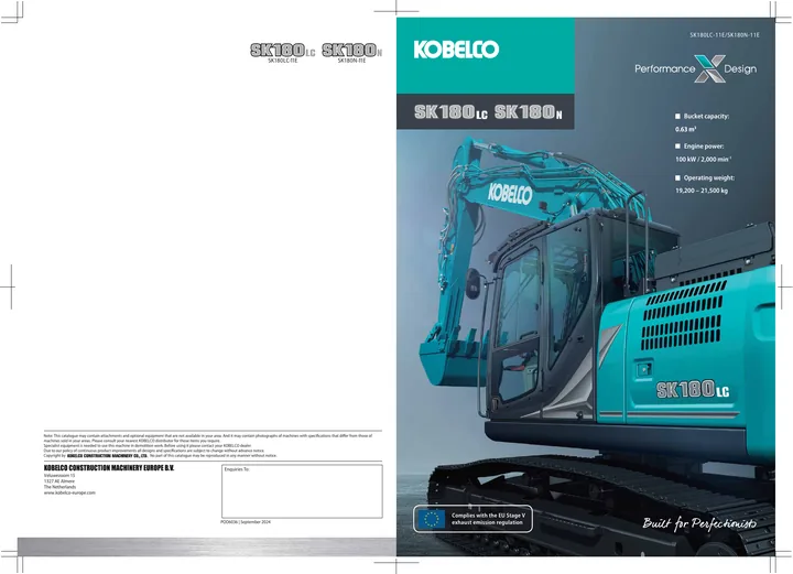 Kobelco SK180LC · SK180LC-11E · SK180N-11E 设备手册外胶层