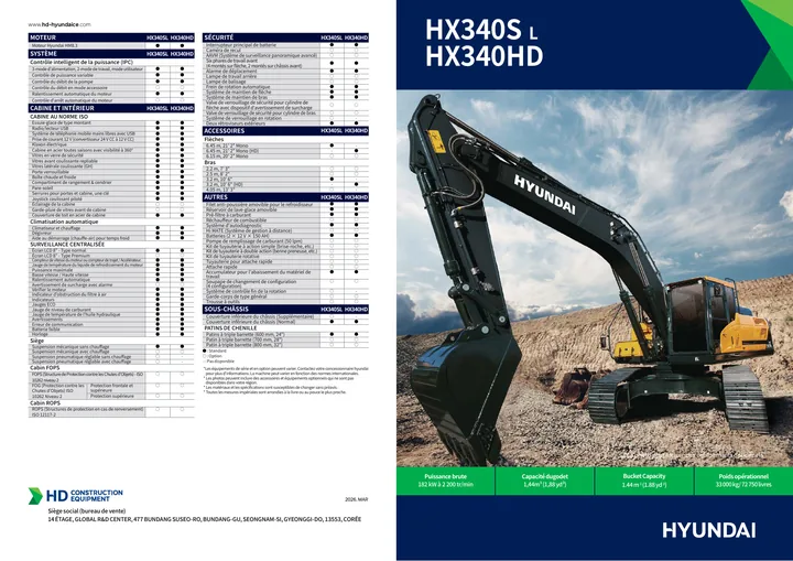 Hyundai HX340HD · HX340SL 设备手册外胶层