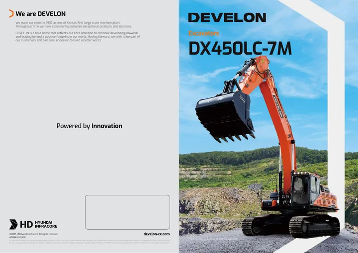 Doosan DX450LC-7M machine manual cover