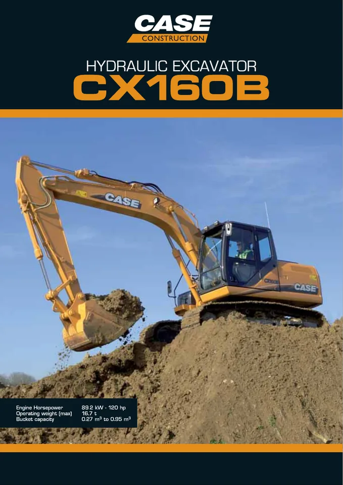 CASE CX160B machine manual cover