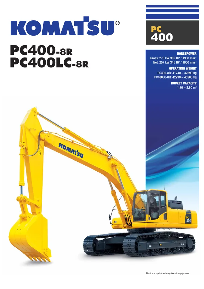 Komatsu PC400-8R · PC400LC-8R 设备手册外胶层