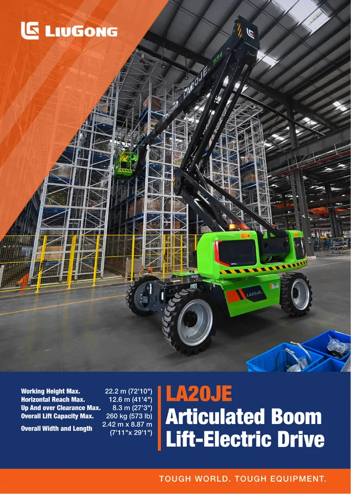 LiuGong LA20JE machine manual cover