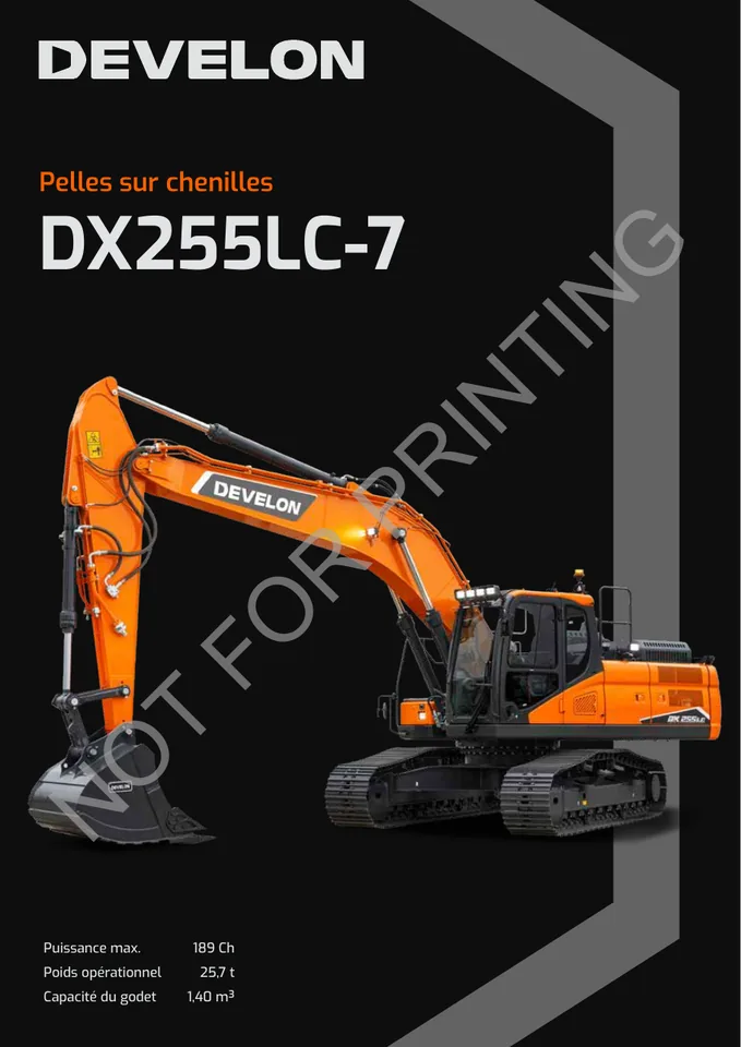 Doosan DX255LC-7 machine manual cover
