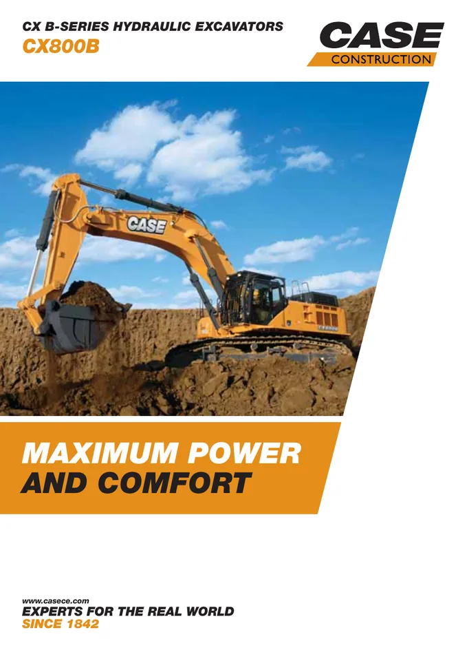 CASE CX800B machine manual cover