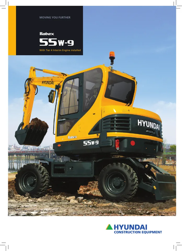 Hyundai R55W-9 machine manual cover: Hyundai R55W-9 Product brochure