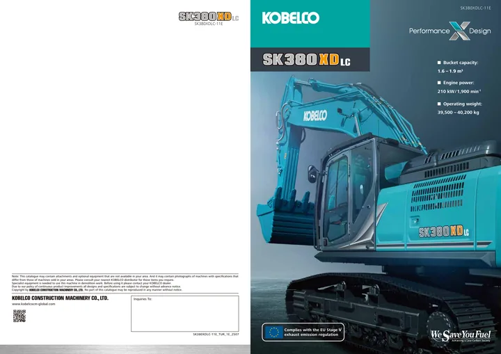 Kobelco SK380XDLC-11E 设备手册外胶层